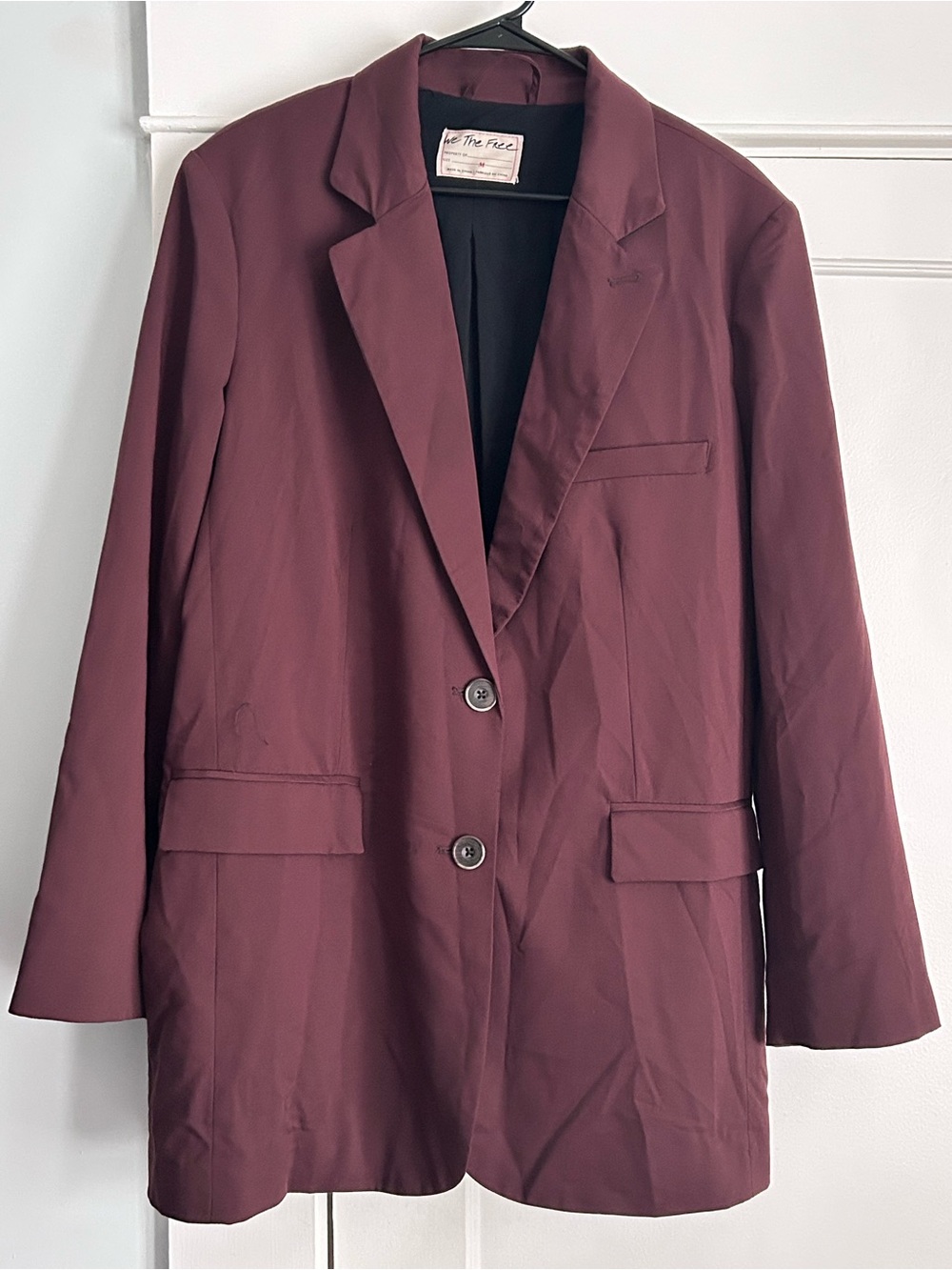 We The Free Jay Blazer Chocolate Brown Women’s Medium Oversized Fit